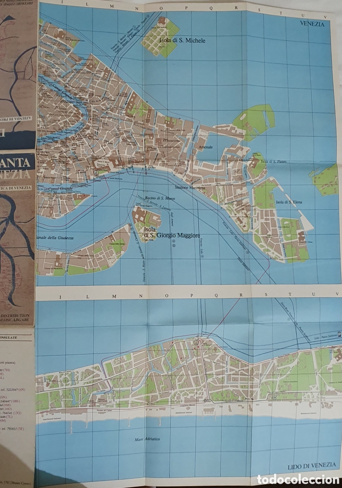 Libros: Mapa tur&iacute;stico de Venecia 1989 - Foto 4