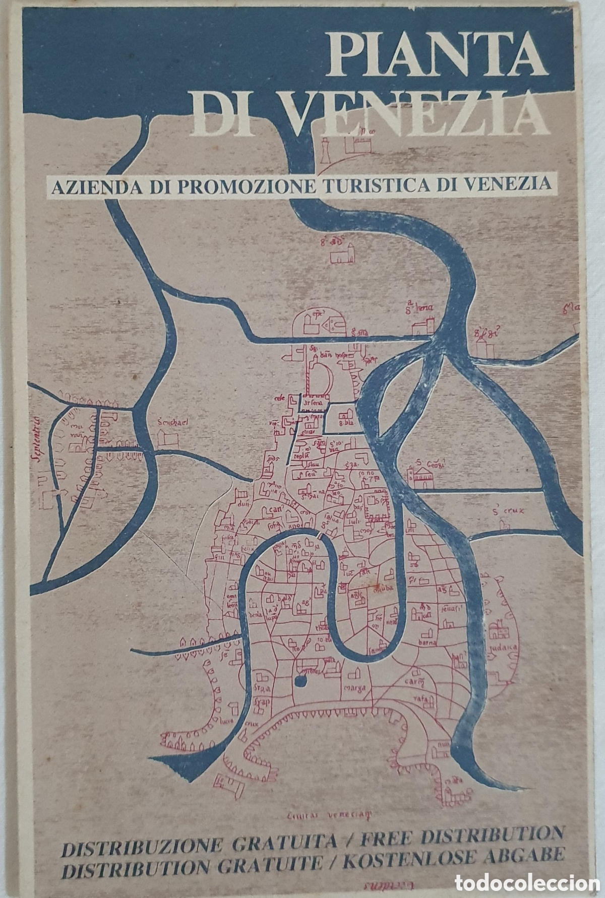 Libros: Mapa tur&iacute;stico de Venecia 1989 - Foto 1