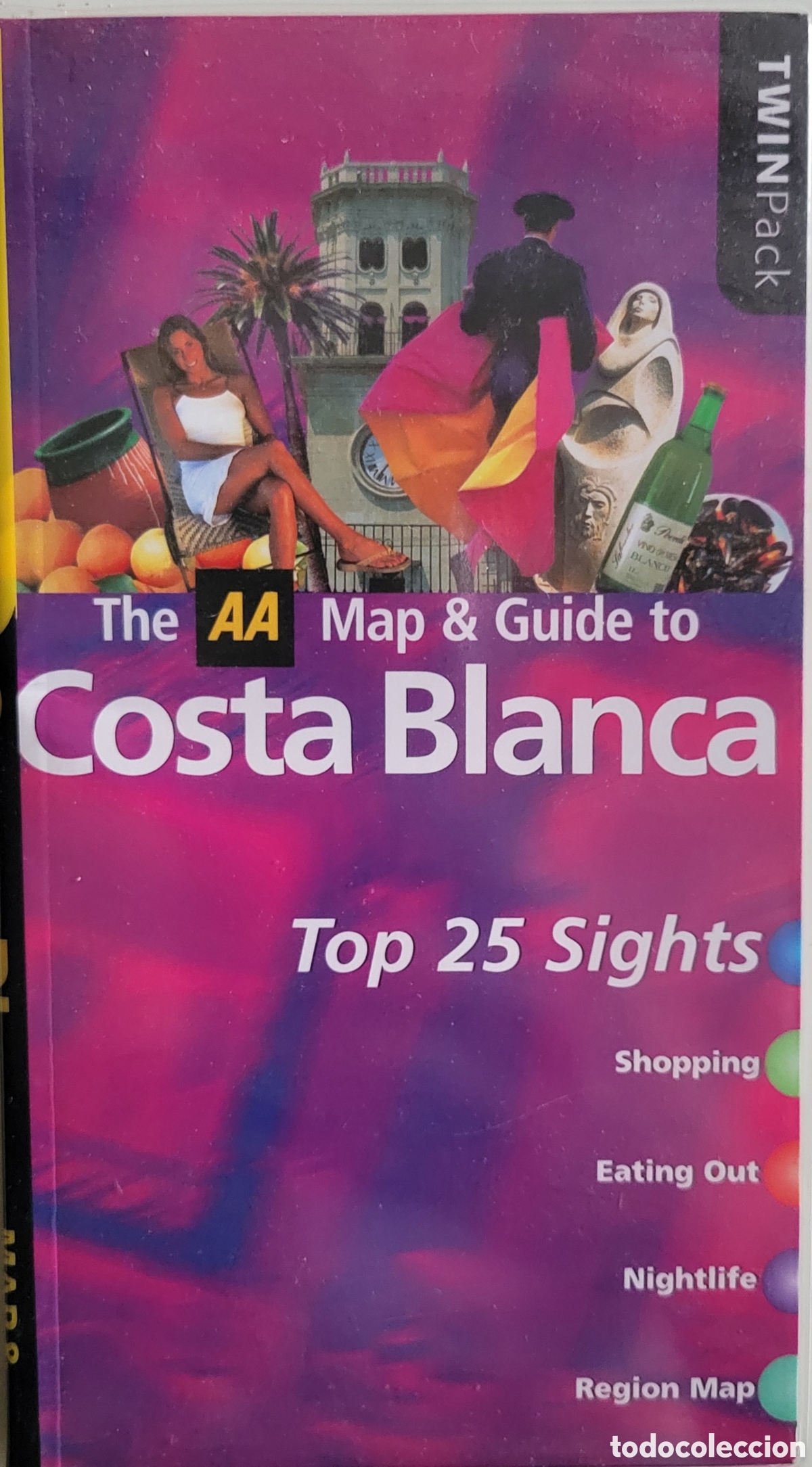Libros: The AA Map & Guide to Costa Blanca