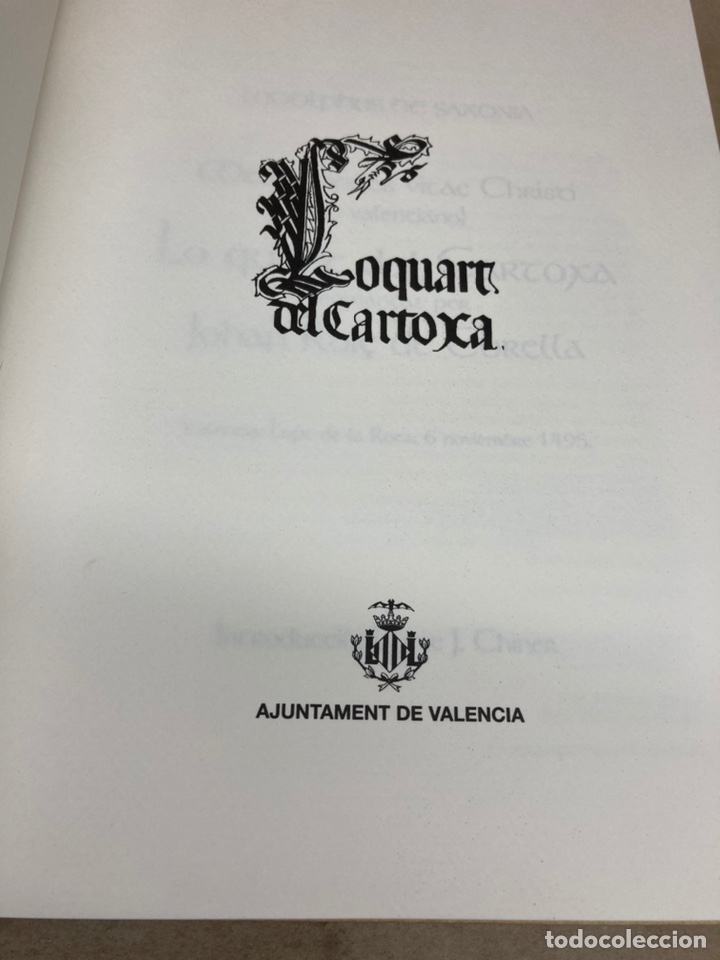 Libros: Facs&iacute;mil Lo quart del Cartoxa - Foto 3