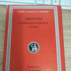Libros: FRONTÓN. EPISTOLARIO BILINGÜE (LATÍN-INGLES), (FRONTO. CORRESPONDENCE, I)