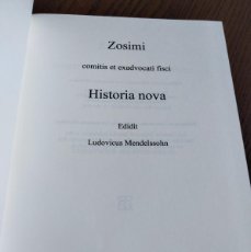 Libros: ZOSIMI HISTORIA NOVA (ZOSIMO: HISTORIA NUEVA). EN GRIEGO. EDICIÓN DE TEUBNER. HISTORIA DE ROMA