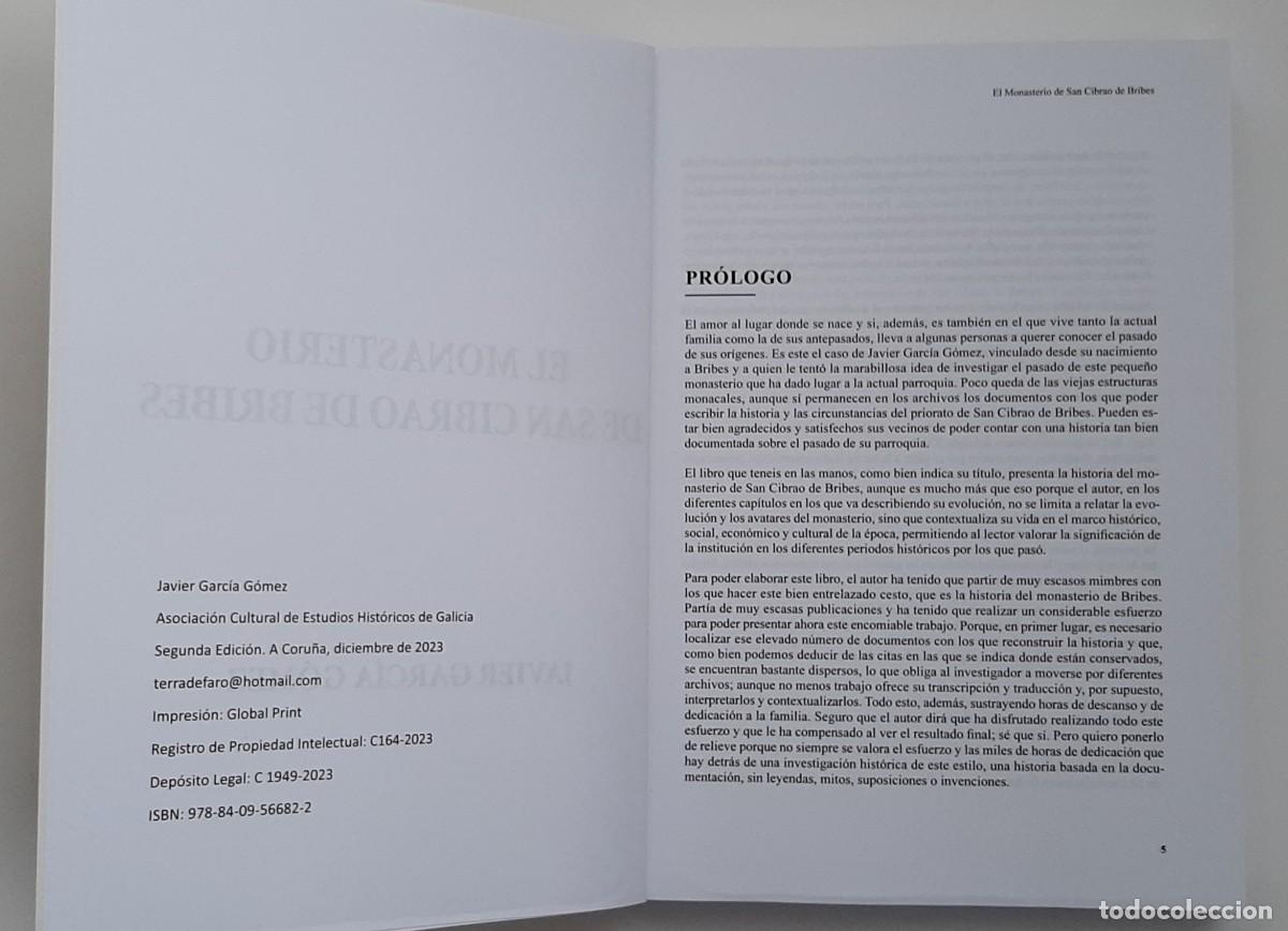 Libros: EL MONASTERIO DE SAN CIBRAO DE BRIBES - Foto 2