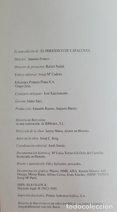 Libros: Libro Historia de Barcelona - Foto 3