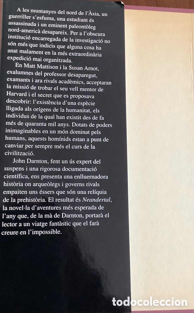 Libros: &rdquo;Neanderthal&rdquo; de John Darnton, en catal&agrave;. - Foto 2