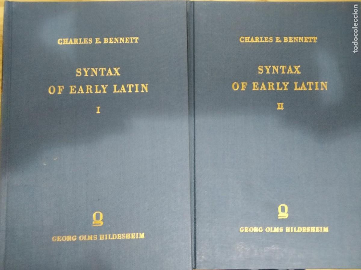 Libros: Charles Bennett. Syntax of Early Latin. Sintaxis del lat&iacute;n arcaico. Ling&uuml;&iacute;stica. Historia de Roma.