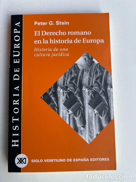 Libros: El Derecho Romano en la historia de Europa -Peter G.Stein-