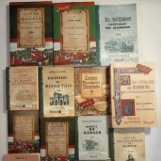 Libros: 13 FACSÍMILES RELATIVOS A LA HISTORIA DE MADRID. BARRIOS CALLES PLANO VILLA CORTE COCINA MADRILEÑA. Lote 275696603