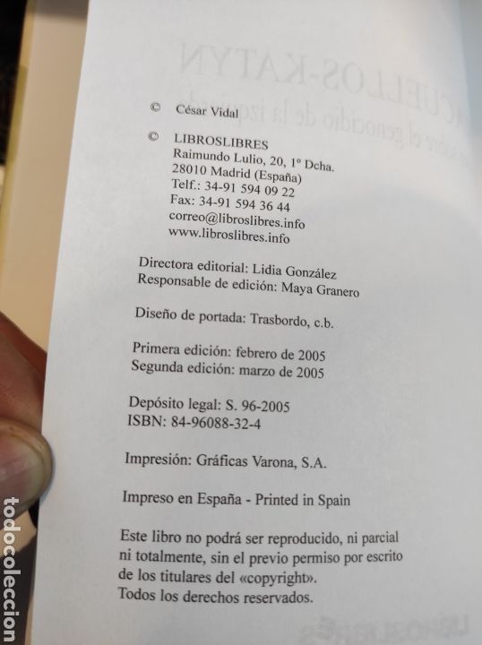 Libros: Paracuellos- Katyn /C&eacute;sar Vidal - Foto 2