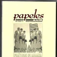 Livros: PAPELES DE LA FIM 24. POLÍTICAS DE ALIANZA Y ESTRATEGIAS UNITARIAS EN LA HISTORIA DEL PCE. VV.AA.. Lote 310544383