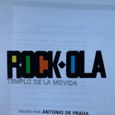 Libros: ROCK-OLA. TEMPLO DE LA MOVIDA. 2010. Lote 313151113