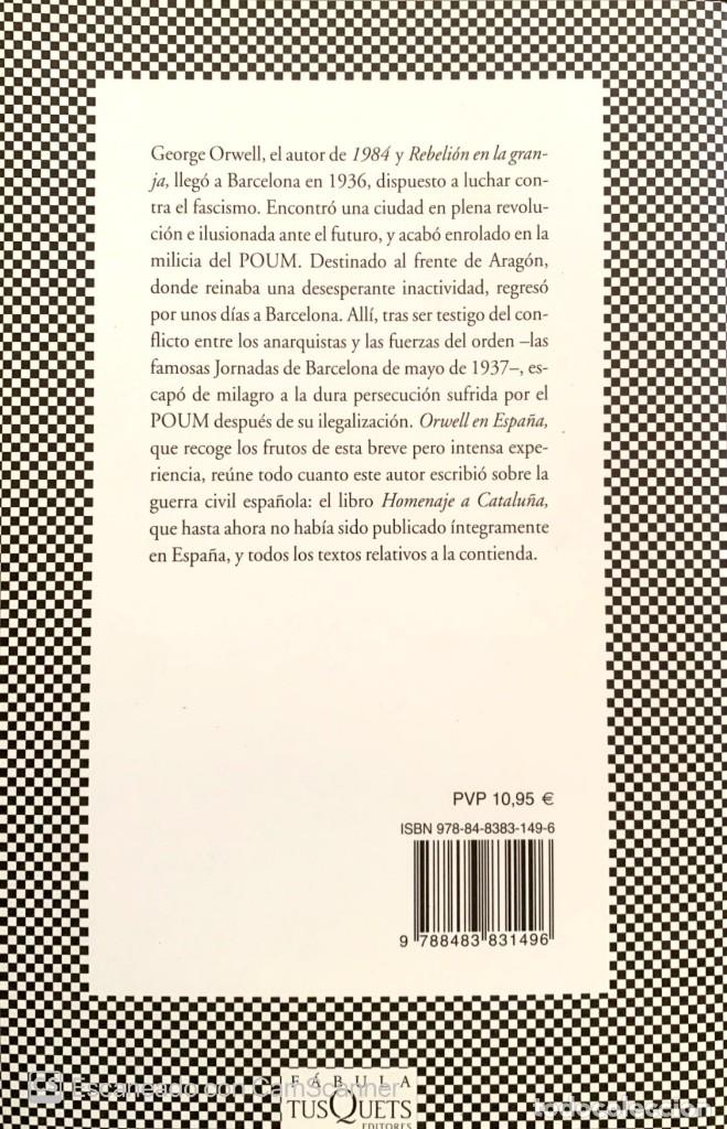 Libros: Orwell en Espa&ntilde;a&hellip;&hellip;&hellip;.. - Foto 2