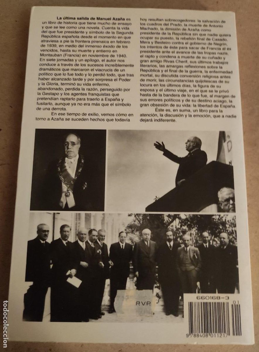 Libros: Libro La &Uacute;ltima salida de Manuel Aza&ntilde;a - Foto 2