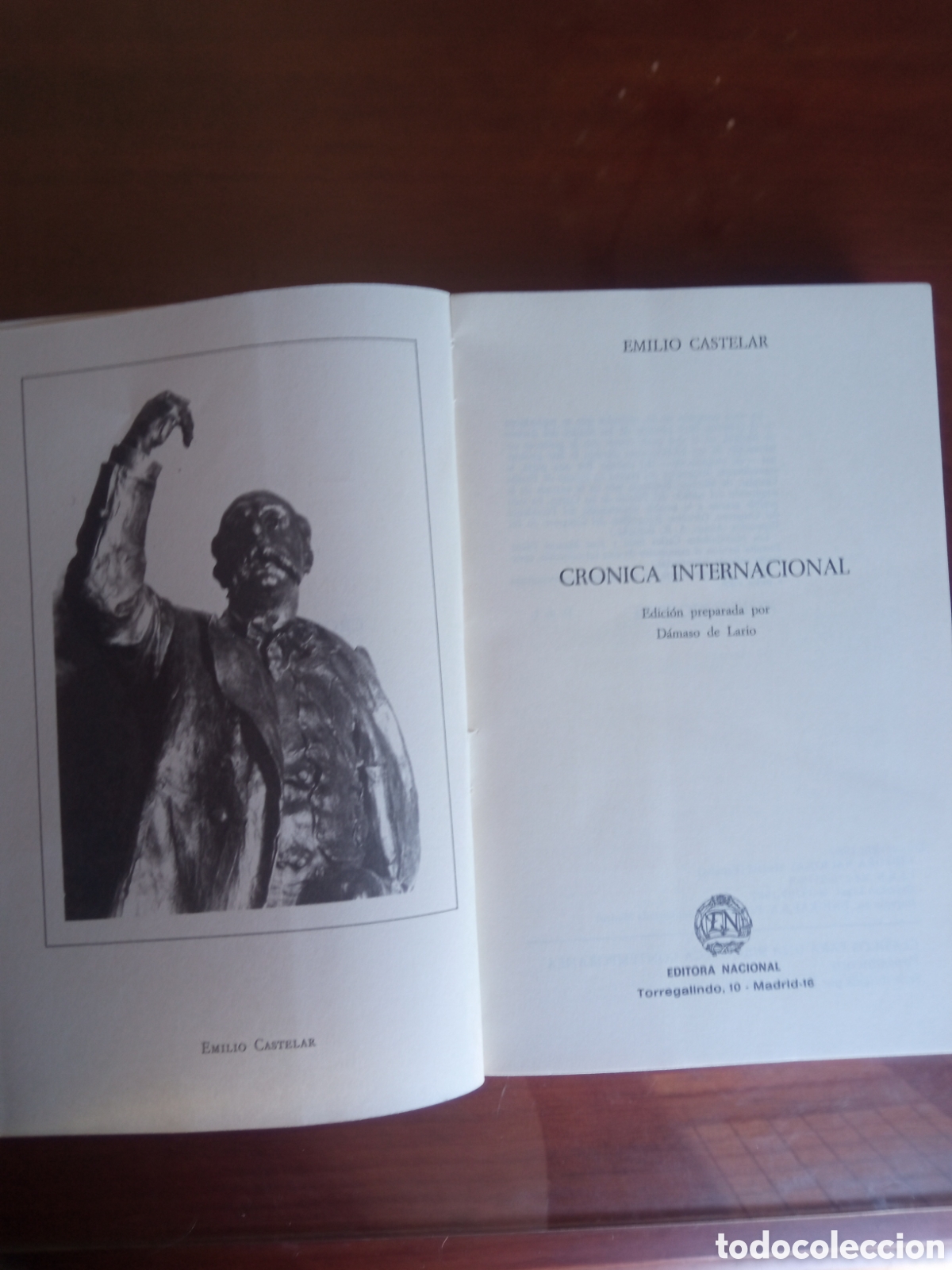 Libros: Cr&oacute;nica Internacional, Emilio Castelar. - Foto 3