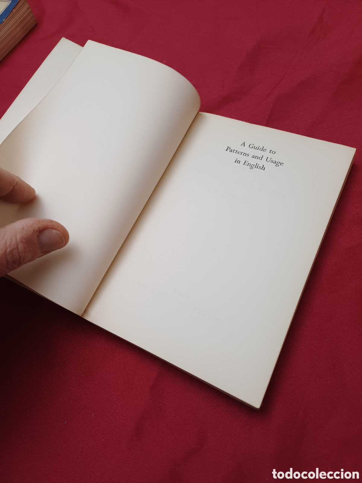 Libros: LIBRO, A GUIDE TO PATTERNS AND USAGE IN ENGLISH, 1961, EN INGL&Eacute;S - Foto 5