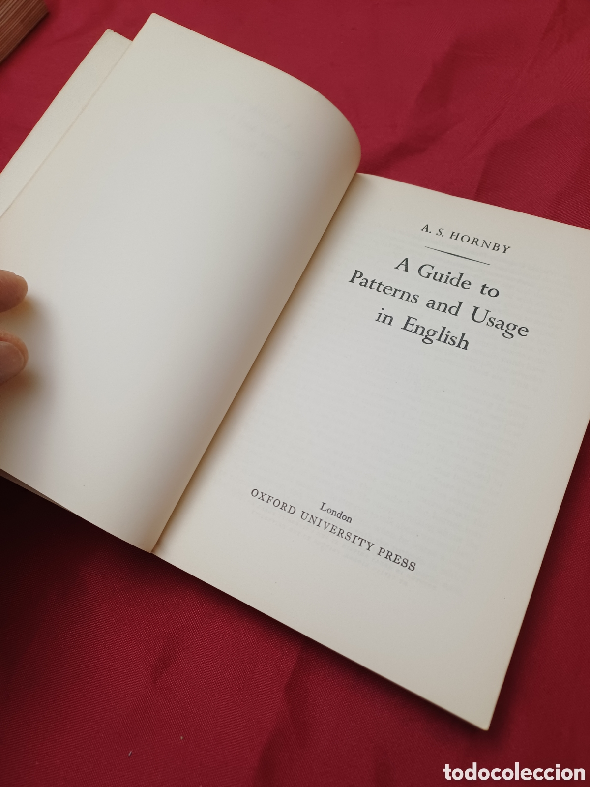 Libros: LIBRO, A GUIDE TO PATTERNS AND USAGE IN ENGLISH, 1961, EN INGL&Eacute;S - Foto 6