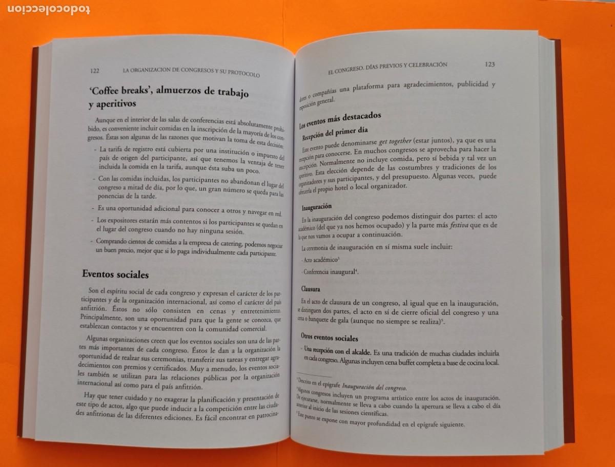 Libros: LA ORGANIZACION DE CONGRESOS Y SU PROTOCOLO - LIBRO - Foto 3