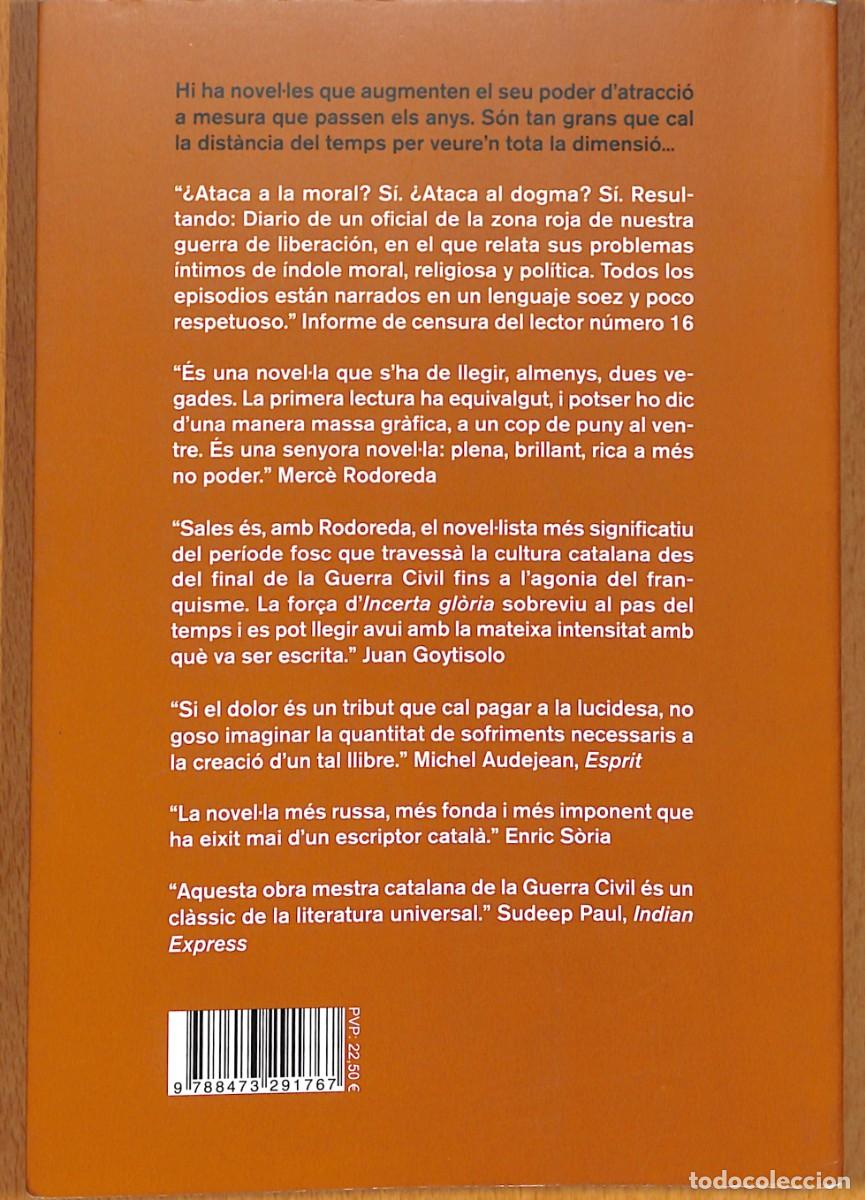Libros: INCERTA GLORIA de JOAN SALES - Foto 2