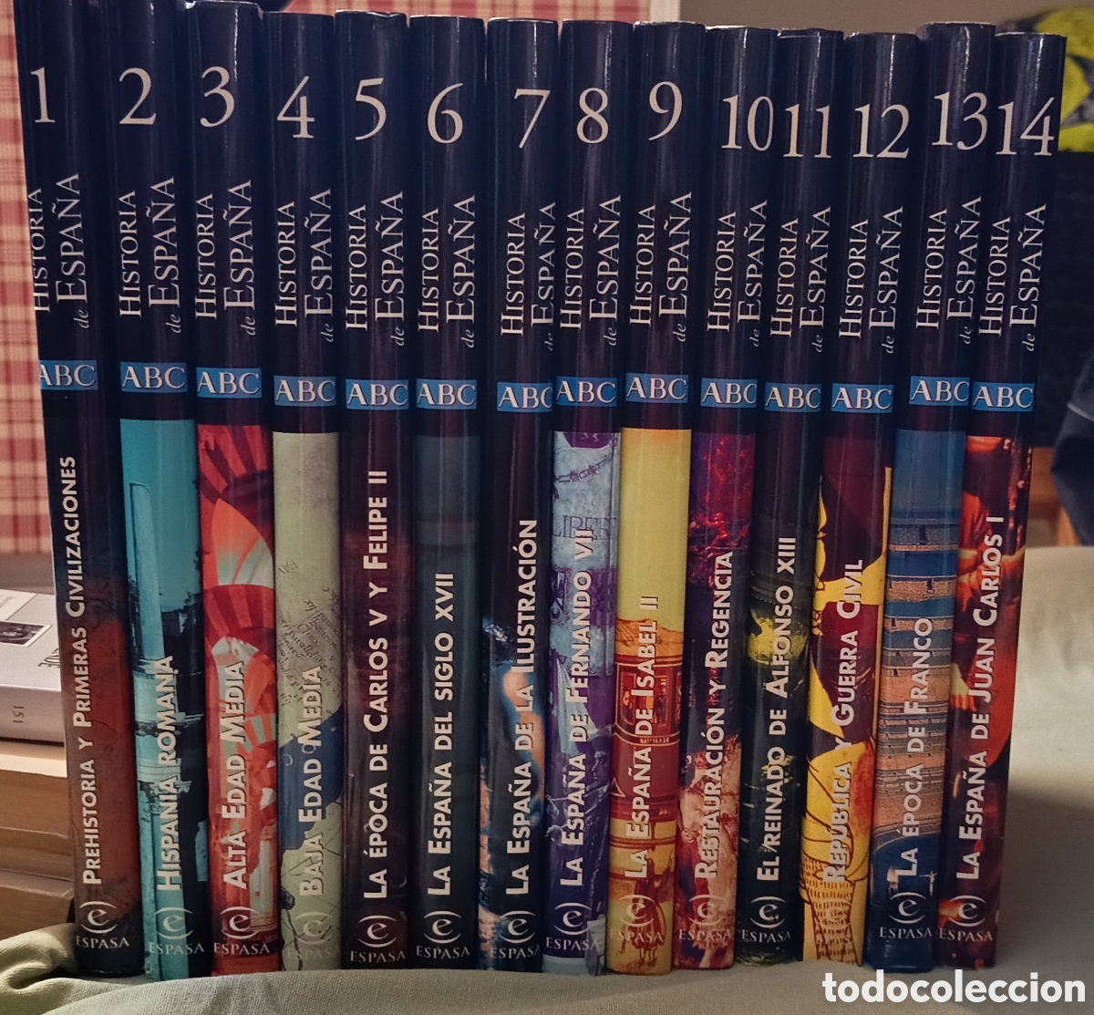 Libros: Historia de Espa&ntilde;a ABC - Espasa (Colecci&oacute;n Completa 14 Tomos) - &iexcl;COMO NUEVOS!