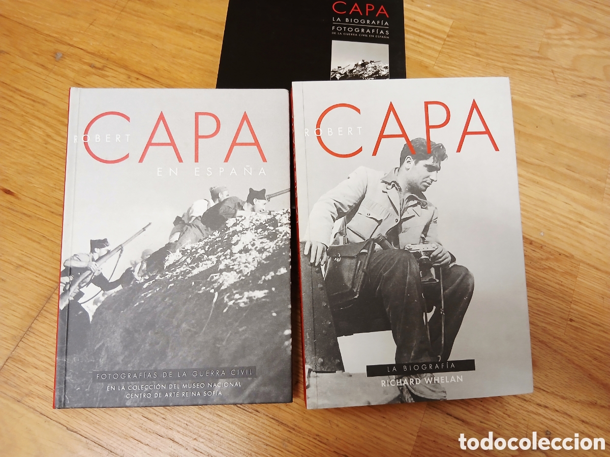 Libros: ​PACK ROBERT CAPA - LA BIOGRAF&Iacute;A + EN ESPA&Ntilde;A (FOTOGRAF&Iacute;AS GUERRA CIVIL) - ED. ALDEASA CON ESTUCHE -