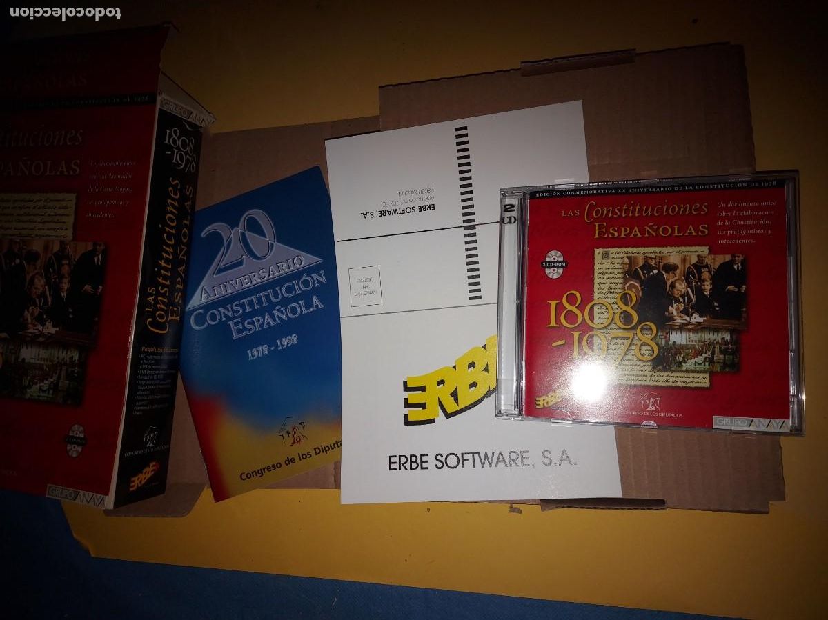 Libros: LAS CONSTITUCIONES ESPA&Ntilde;OLAS. EDICI&Oacute;N CONMEMORATIVA XXV ANIVERSARIO. 2 CD-ROM