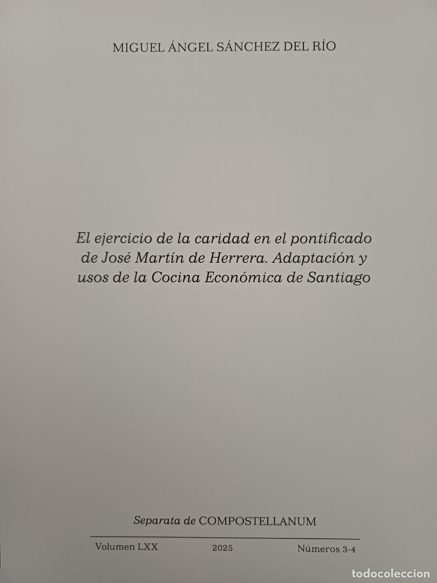 Libros: El ejercicio de la caridad en el pontificado de Jos&eacute; Mart&iacute;n de Herrera. Cocina Econ&oacute;mica de Santiago