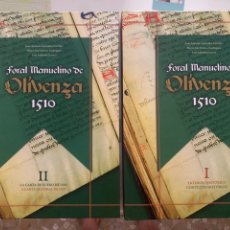 Libros: FORAL MANUELINO DE OLIVENZA-OLIVENÇA. DOS TOMOS EN GRAN FORMATO ESTUCHADOS. VER FOTOGRAFÏAS.