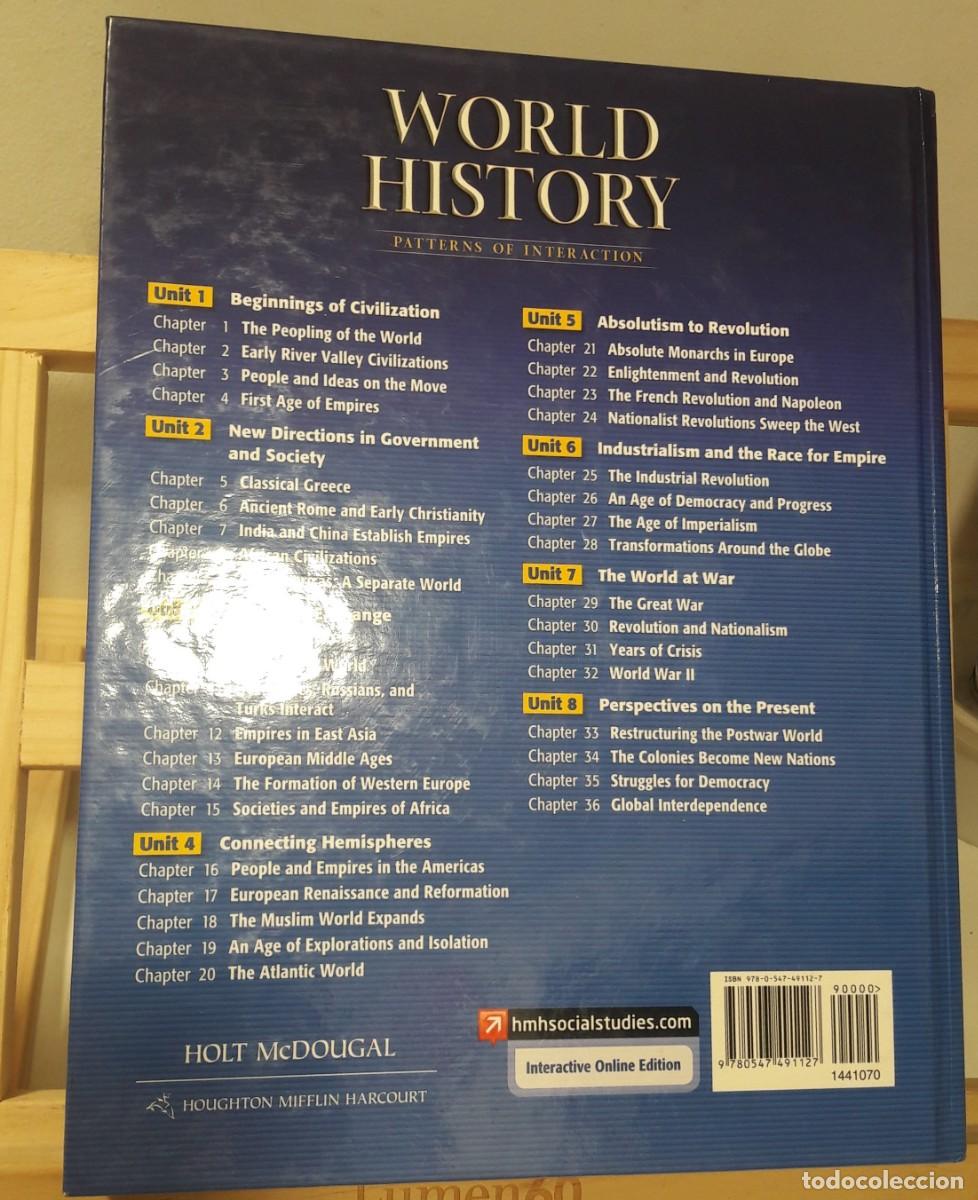 Libros: WORLD HISTORY PATTERNS OF INTERACTION - Foto 2