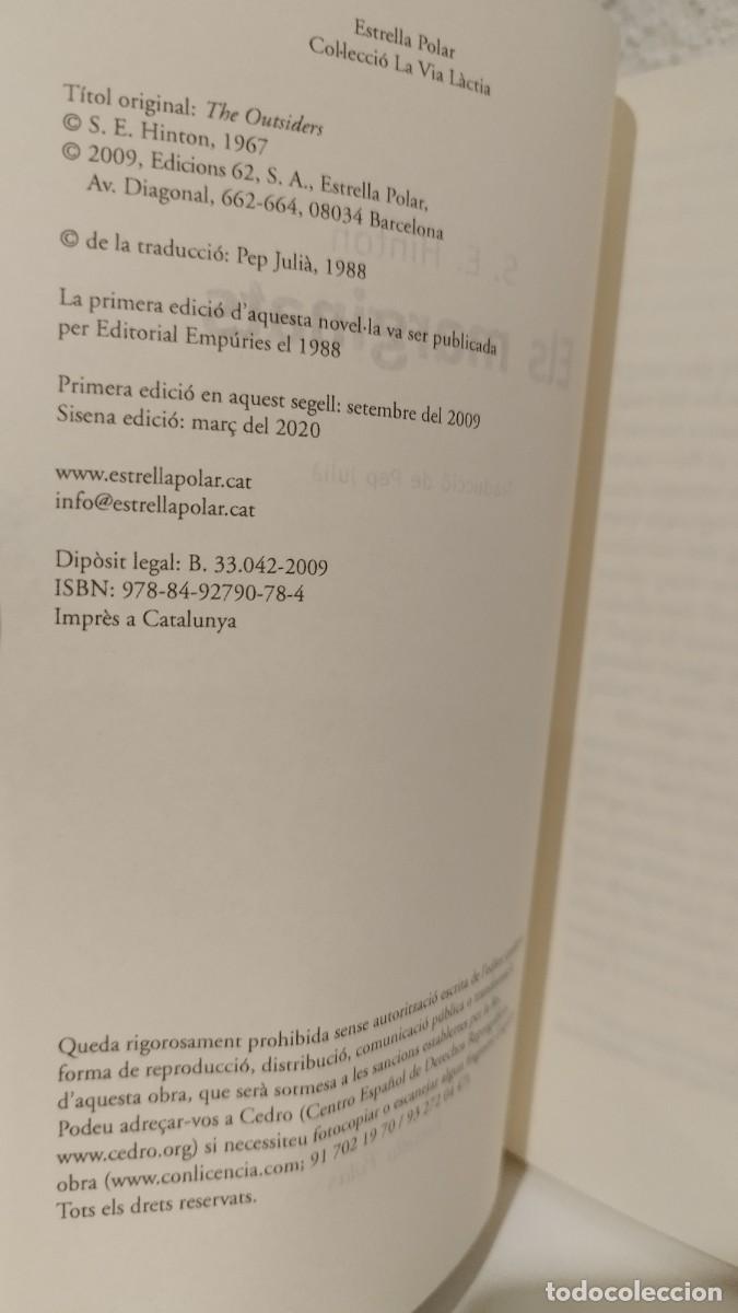 Libros: Susan E. Hinton ELS MARGINATS Estrella Polar - Foto 3