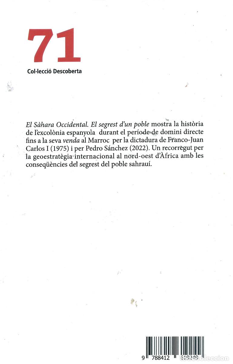 Libros: LIBRO EL SAHARA OCCIDENTAL. EL SEGRST DUN POBLE - Foto 1