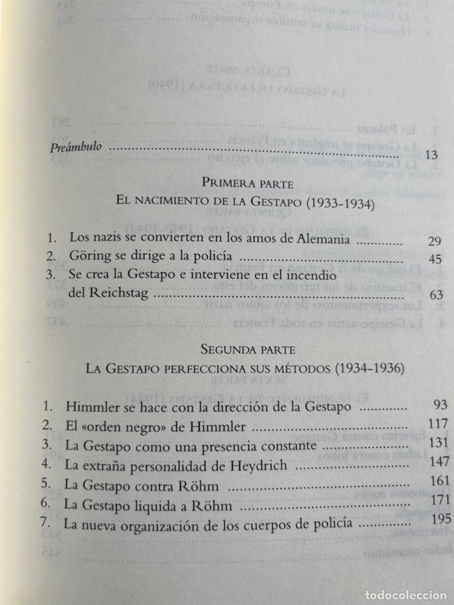 Libros: LIBRO - HISTORIA DE LA GESTAPO DE JACQUES DELARUE - LA ESFERA DE LOS LIBROS - Foto 4
