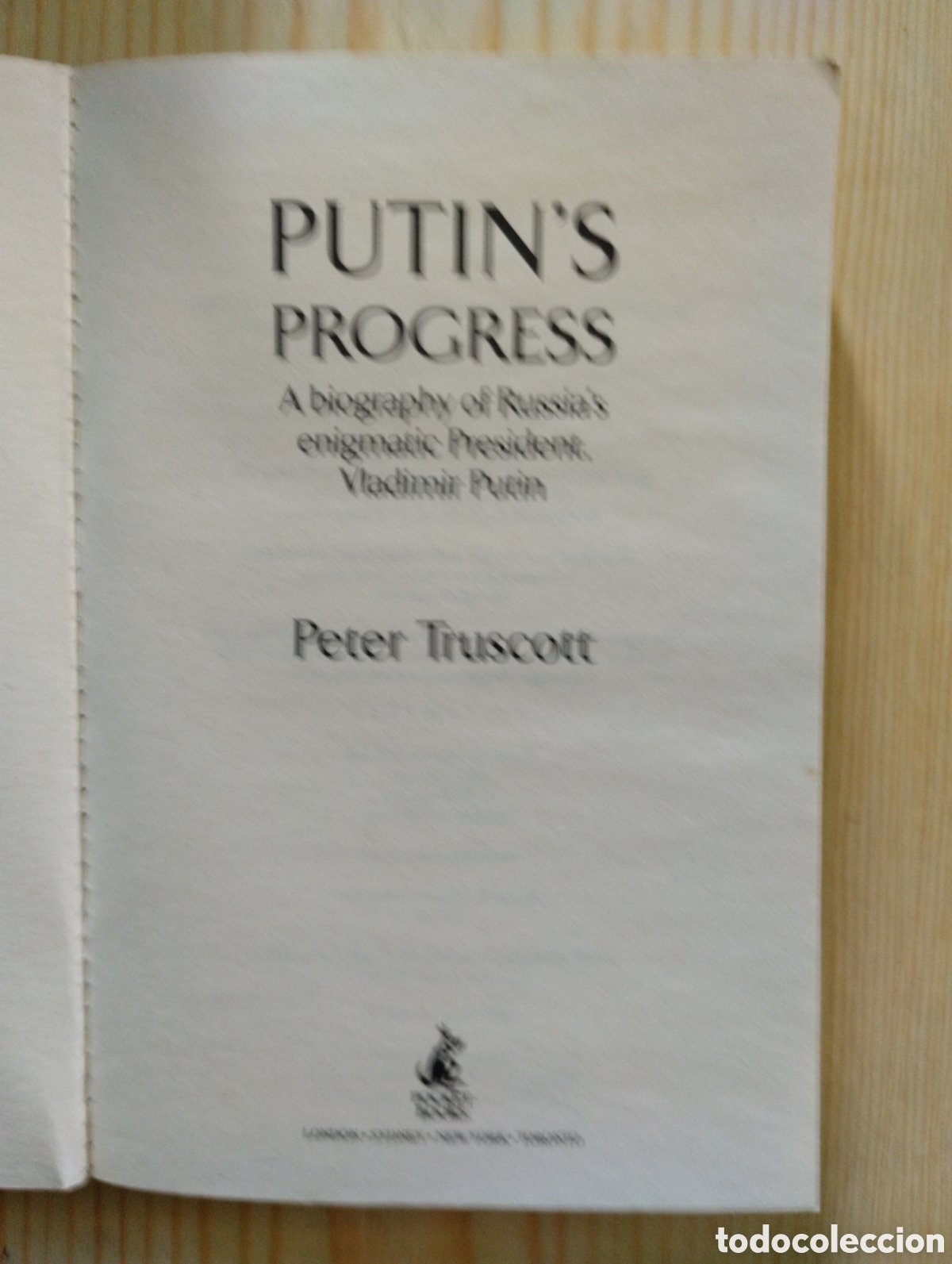 Libros: PUTIN, PROGRESS, DE PETER TRUSCOTT - Foto 3