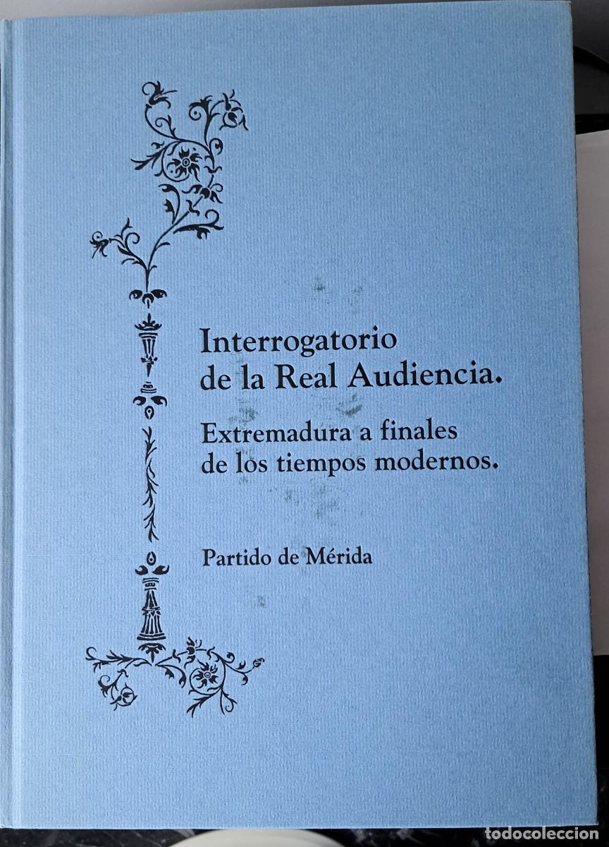 Libros: M&Eacute;RIDA (BADAJOZ). INTERROGATORIO REAL AUDIENCIA - Foto 1