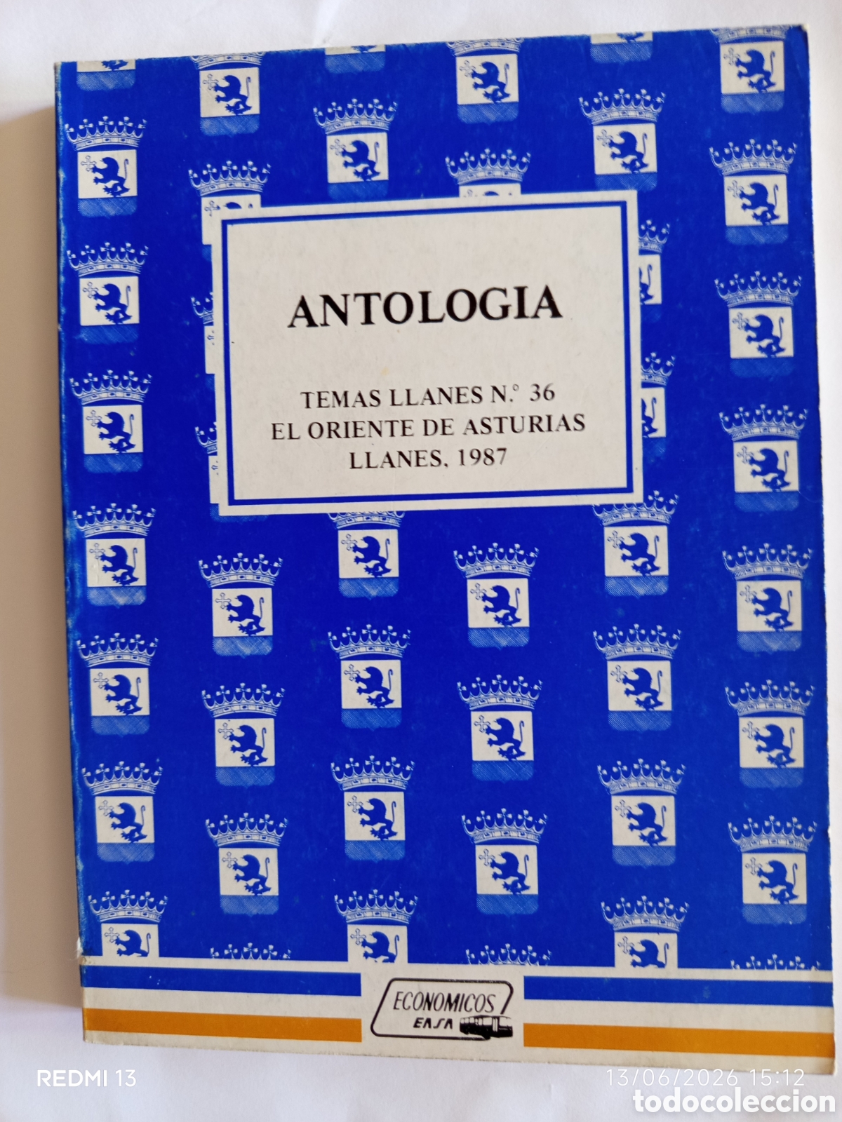 Libros: ANTOLOG&Iacute;A. TEMAS DE LLANES N.36. 1987