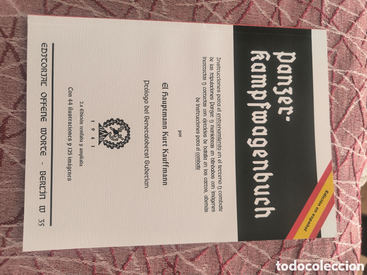 Libros: Libro Panzerkampfwagenbuch