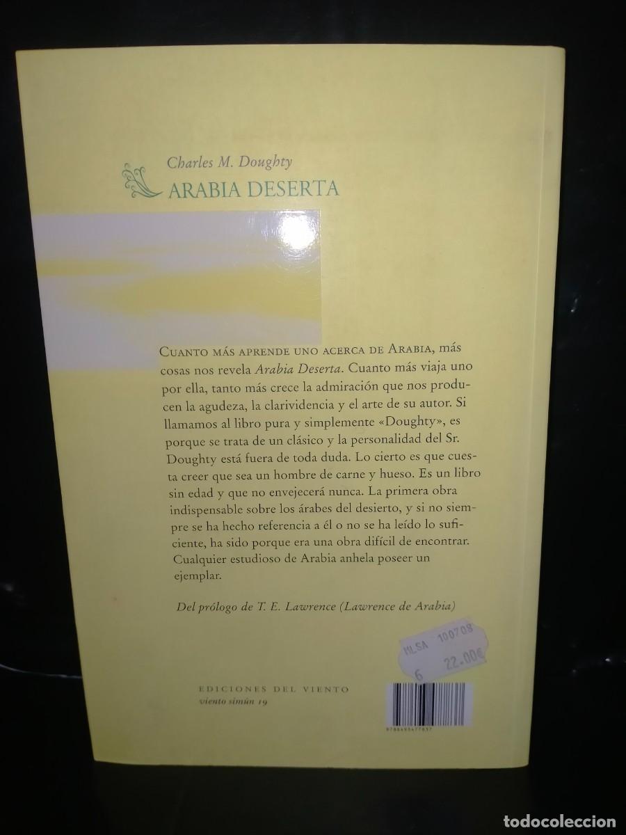 Libros: CHARLES M. DOUGHTY. ARABIA DESERTA .EDICIONES DEL VIENTO - Foto 5