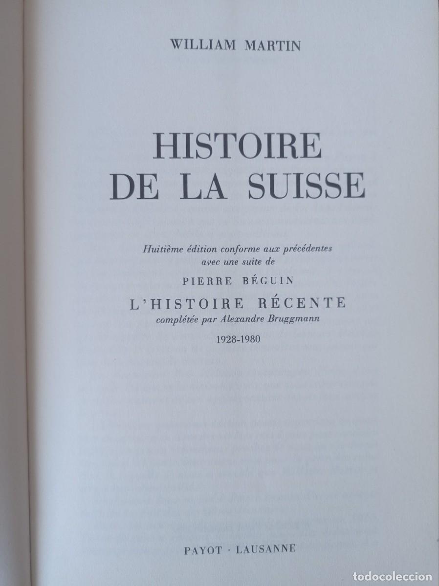 Libros: Histoire de la Suisse , Martin William - Foto 2