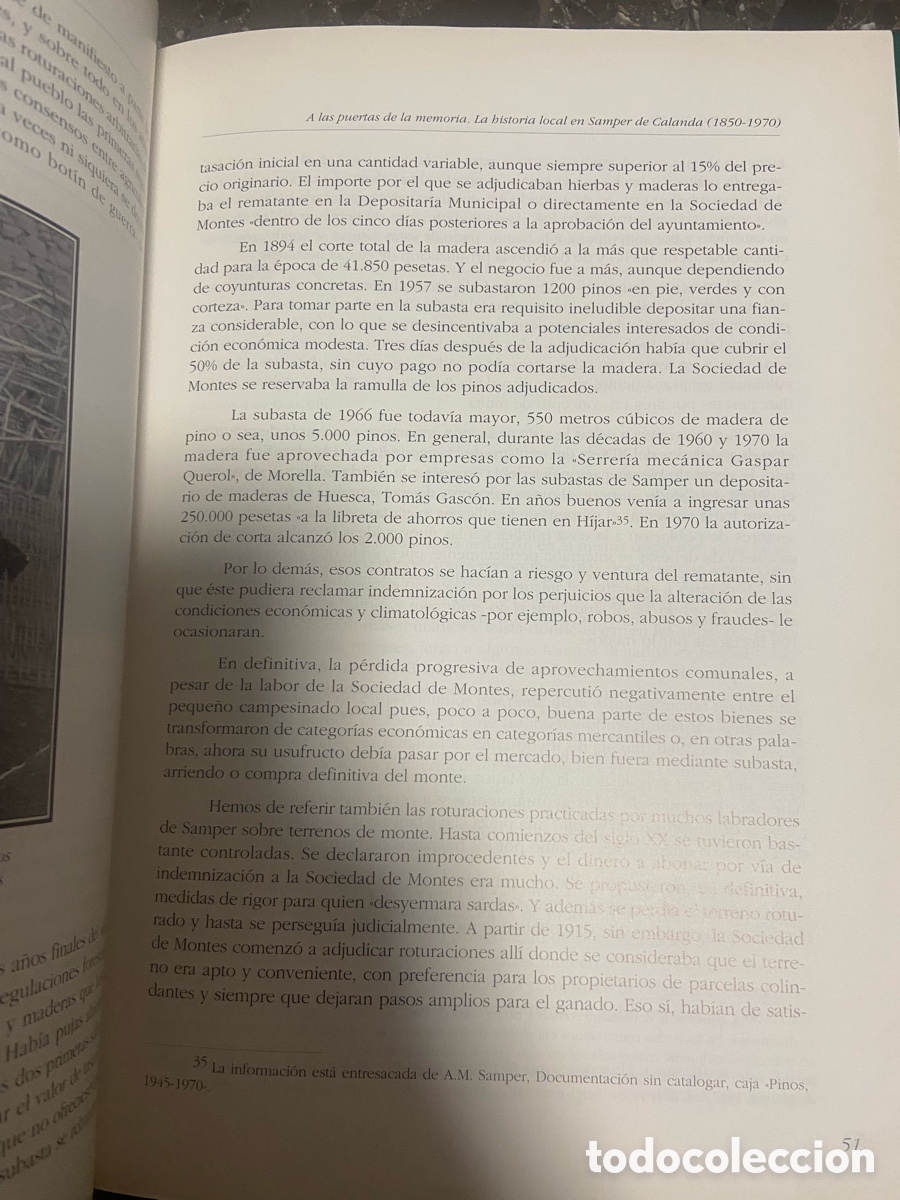 Libros: Libro sobre la historia local de Samper de Calanda. - Foto 6