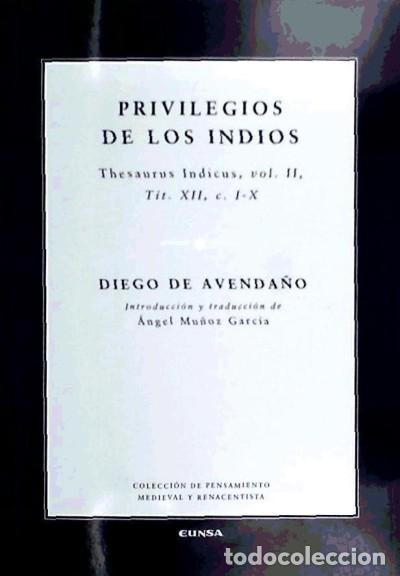 Libros: PRIVILEGIOS DE LOS INDIOS - Aveda&ntilde;o, Diego de - Foto 1