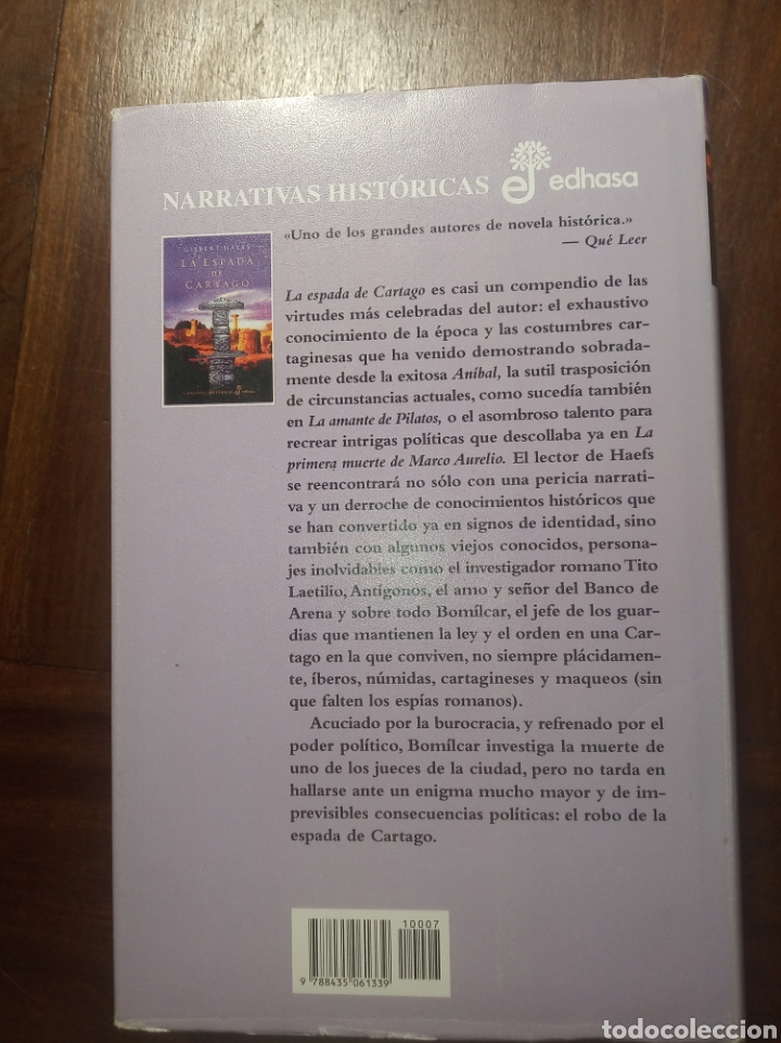 Libros: La espada de Cartago. Gilbert Haefs - Foto 2