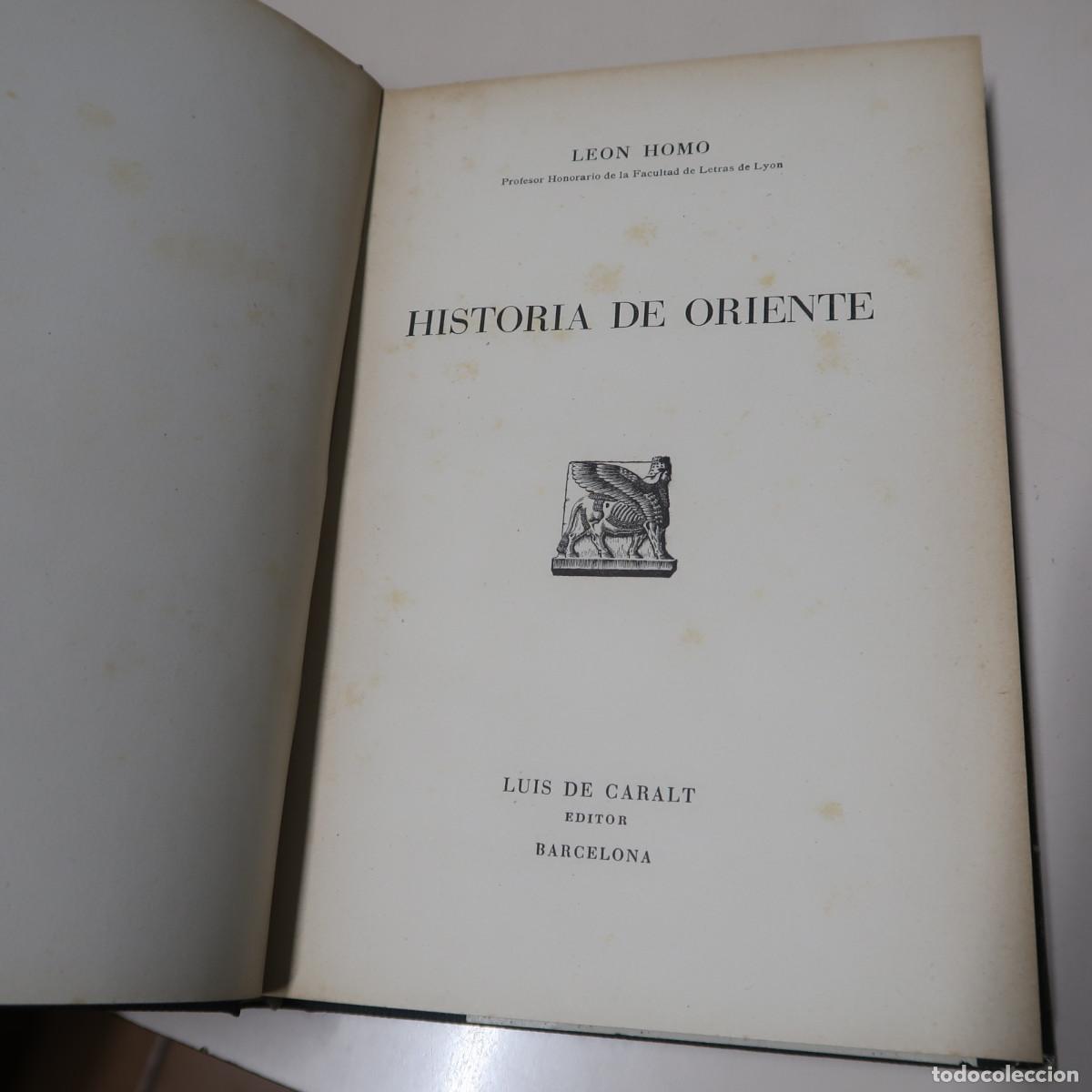 Libros: HISTORIA DE ORIENTE - HOMO, LEON - Foto 4