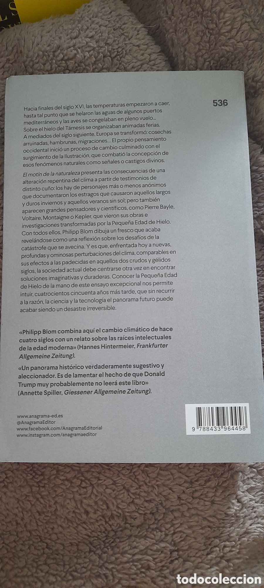 Libros: El mot&iacute;n de la naturaleza. Philipp Blon - Foto 2