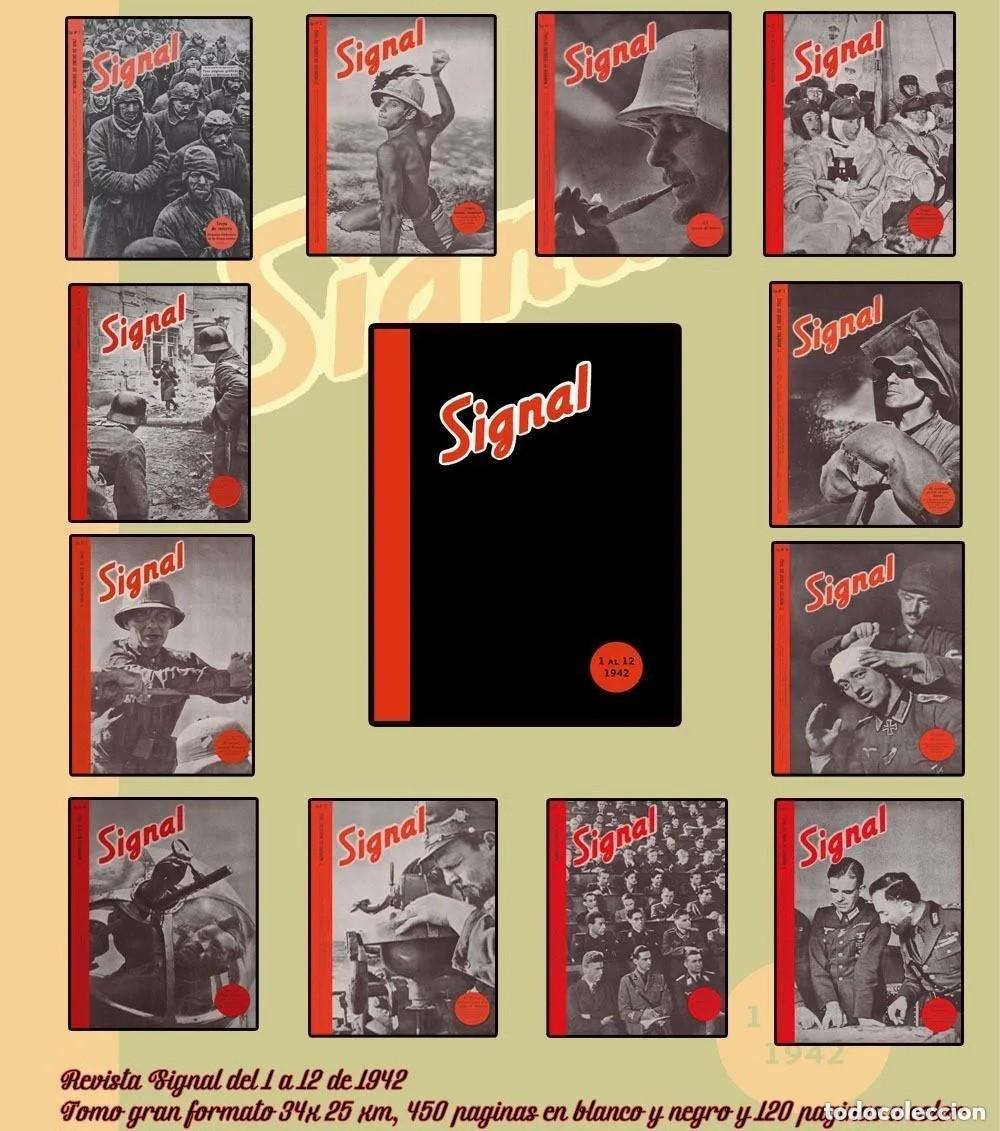 Libros: REVISTA SIGNAL 12 PRIMERAS REVISTAS DE 1942&nbsp; EDICION FACSIMILAR DE GRAN FORMATO 33,5 X 25, 5 CM. 450
