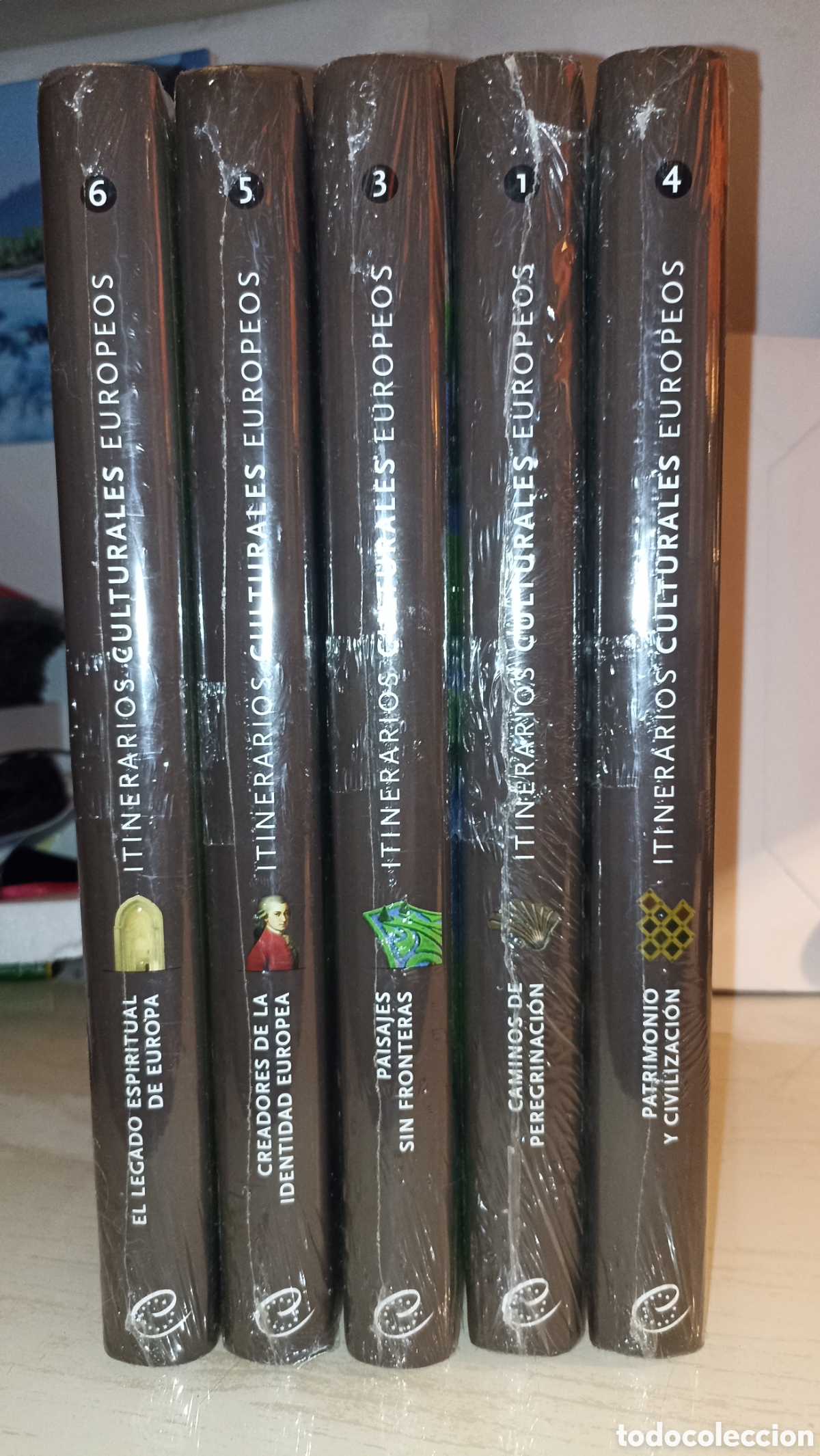 Livros: Colecci&oacute;n 5 Libros &rdquo;Itinerarios Culturales Europeos&rdquo; - EDP Editores / Consejo de Europa (NUEVOS PRE