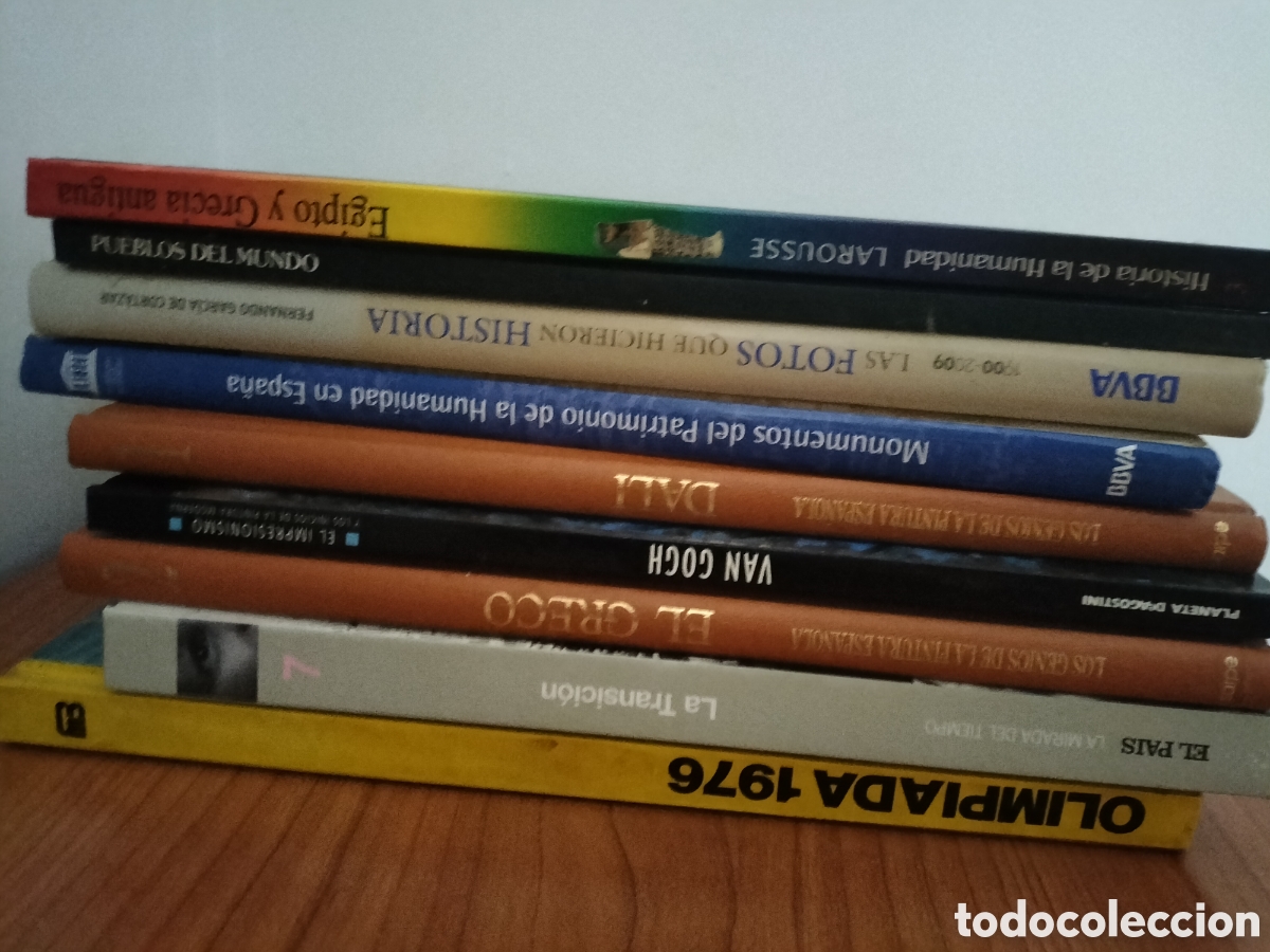 Libros: Descripci&oacute;n: Se vende el lote de 8 libros de gran formato y tapa dura que aparece en la fotograf&iacute;a.