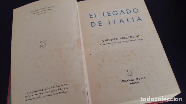 Libros: El legado de Italia / Giuseppe Prezzolini / Pegaso - Foto 2