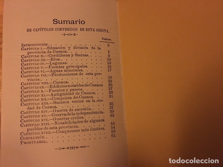 Libros: Nociones para la historia de cuenca 1896 - Foto 6