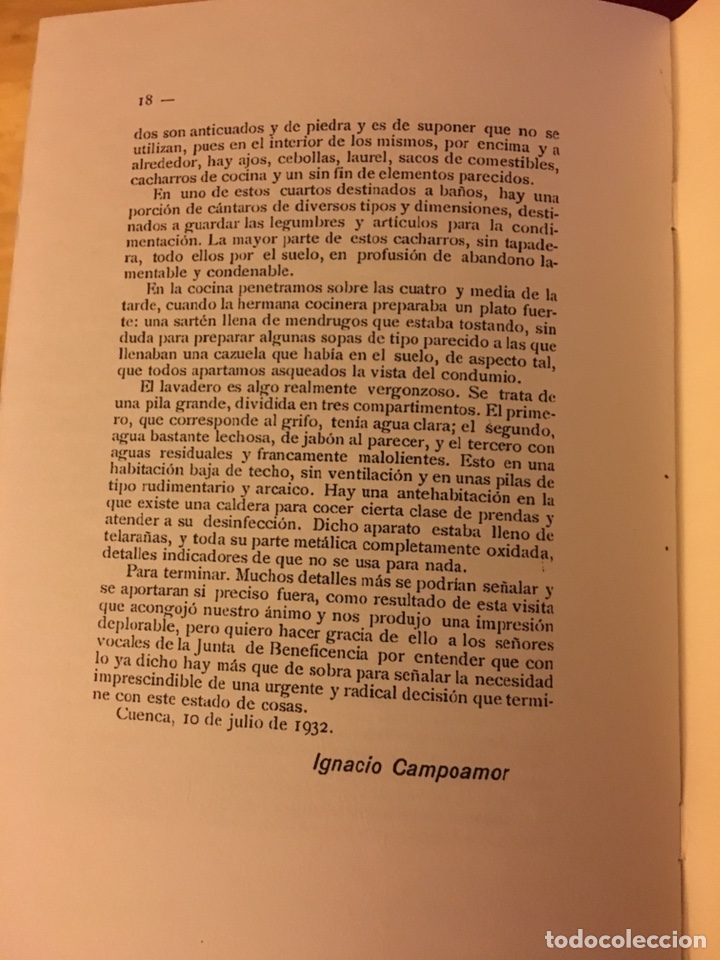 Libros: Memoria ( Cuenca) 1932 - Foto 3