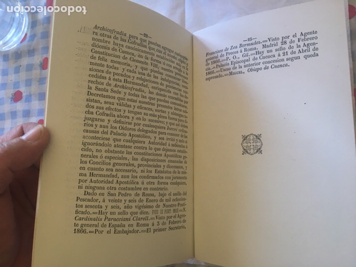 Libros: Cuenca 1866 constituciones San Juli&aacute;n - Foto 5