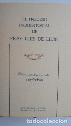 Libros: EL PROCESO INQUISITORIAL DE FRAY LUIS DE LE&Oacute;N - Foto 1